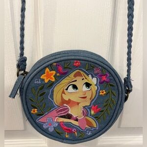 Disney Rapunzel Denim Girls Crossbody Purse